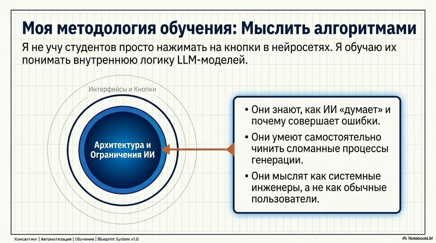 Моя методология обучения: Мыслить алгоритмами